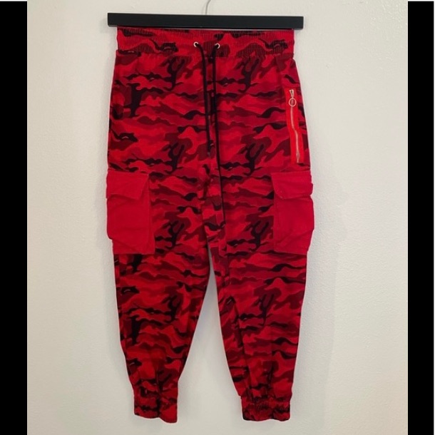Stylish Red Camo Pants